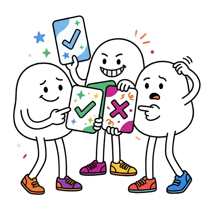 2 Truths and a Lie mascot